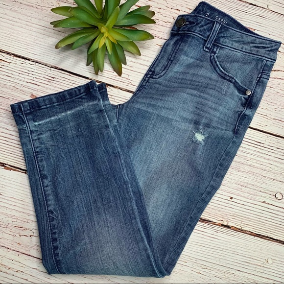 Vera Wang Denim Capri - Picture 3 of 7